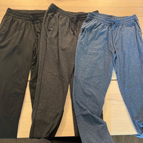 Outdoor Voices Cloudknit Jogger Set in Black, Charcoal, and Navy - small - Picture 1 of 6